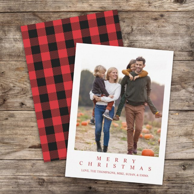 Classic Buffalo Karo Frohe Weihnachten Foto (Von Creator hochgeladen)