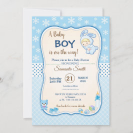 Classic bunny Baby Shower Invitation Einladung