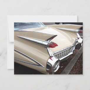 CLASSIC CADDY CAR FINS POSTKARTE