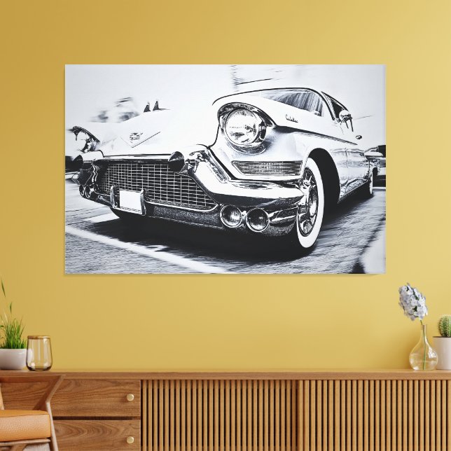 Classic Cadillac - Vintage Automobilindustrie Leinwanddruck (Insitu (Wohnzimmer))