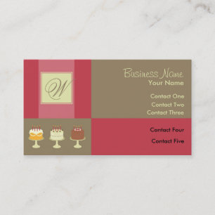 Classic Cake Business Cards Visitenkarte