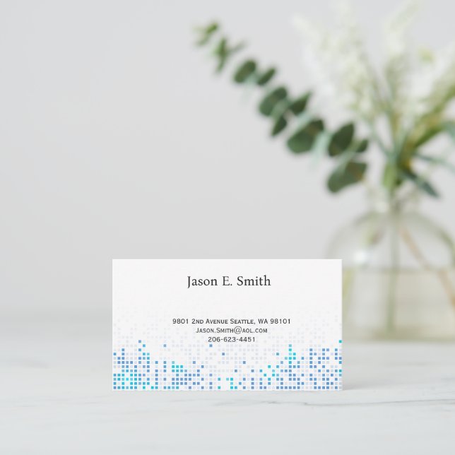 Classic Calling Card Telefonnummerkarte (Stehend Vorderseite)