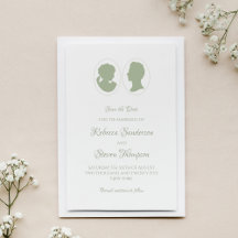 Classic Cameo Regency Green Wedding