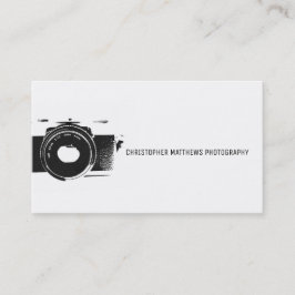 Classic Camera Artistic Schwarz-weiß Fotograf Visitenkarte