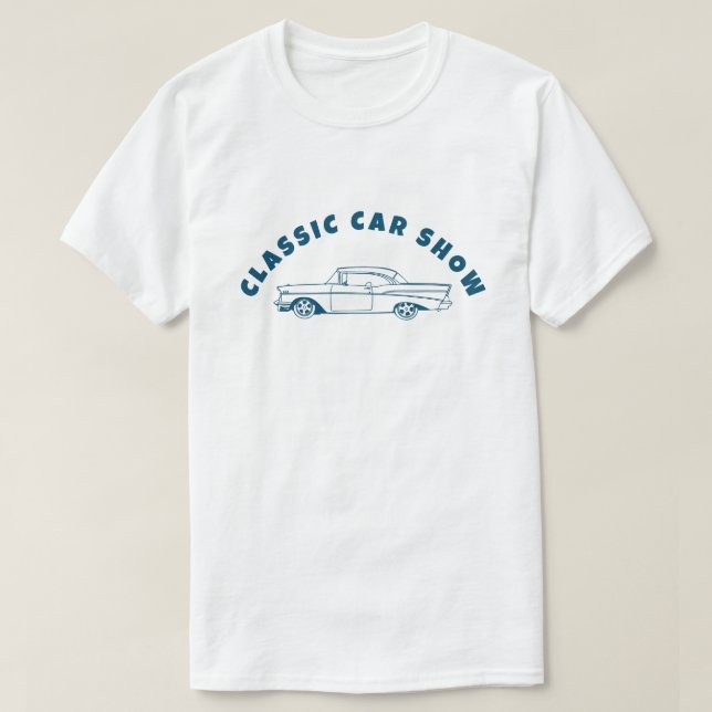 Classic Car 1960er Chevy Bel Air Design T-Shirt (Design vorne)