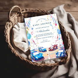 Classic Car Baby Celebration Einladung