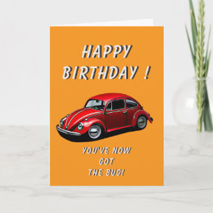 Classic Car Birthday Karte