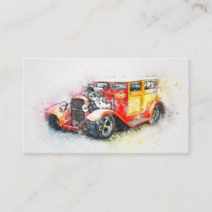 Classic Car Business Card Visitenkarte