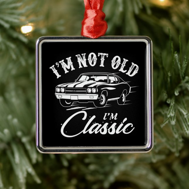 Classic Car Chevelle Ornament Aus Metall (Baum)