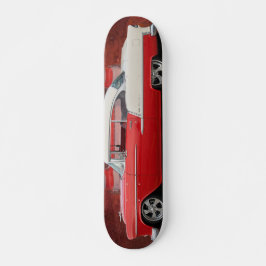 Classic Car Chevy Bel Air Red Weißer Vintager Skat Skateboard