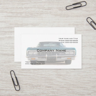 Classic Car Collector Business Card Visitenkarte