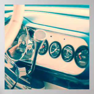 Classic Car Dash Poster