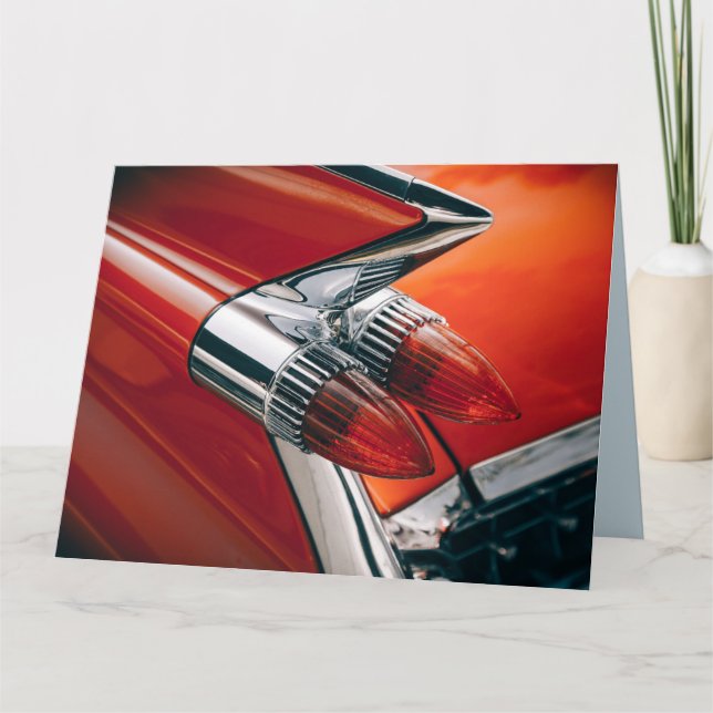 CLASSIC CAR FINS VATER'S DAY CARDS KARTE (Vorderseite)