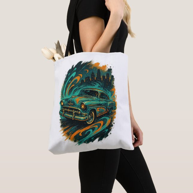 Classic Car Graffiti Tote Bag (Von Nahem)