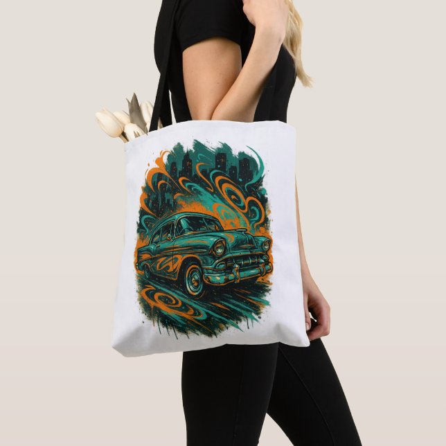 Classic Car Graffiti Tote Bag (Von Nahem)