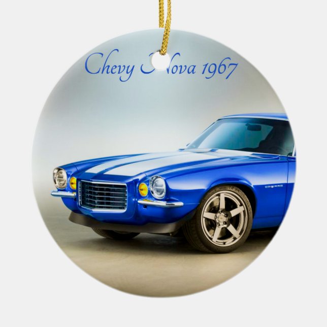 Classic Car-Image für Circle-Ornament Keramikornament (Vorne)