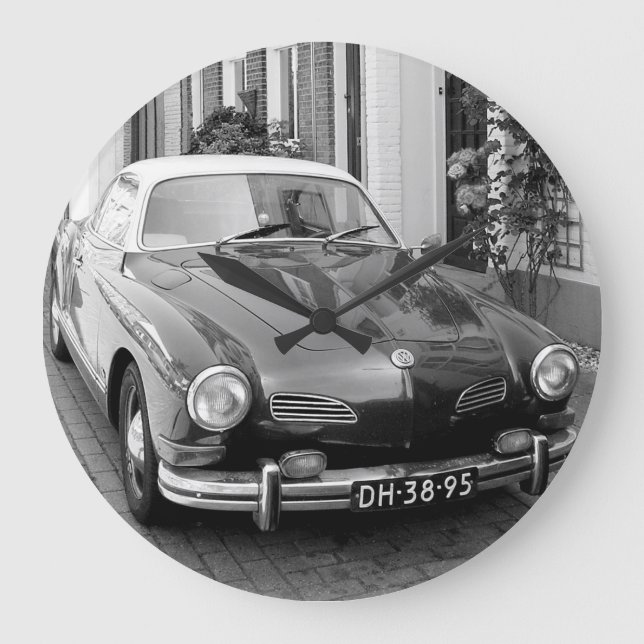 Classic Car Karmann Ghia Große Wanduhr (Vorderseite)