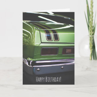Classic Car Lover Nova Chevy Funny Birthday Karte
