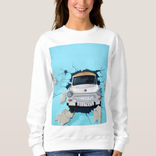 Classic Car Mural Vintage Kunst, Dichtung und Musi Sweatshirt