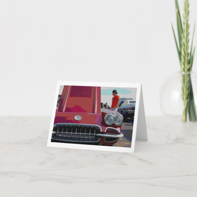 Classic Car Note Card Karte (Vorderseite)
