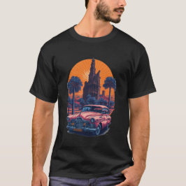 Classic car vintage vegas music 8 T-Shirt