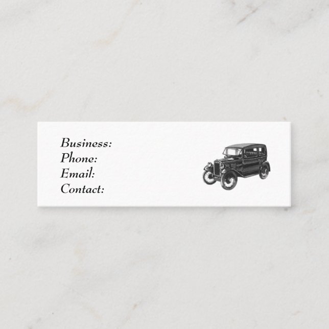 Classic Car - Visitenkarte (Vorderseite)