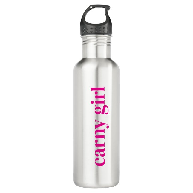Classic Carny Girl Water Bottle Edelstahlflasche (Vorderseite)