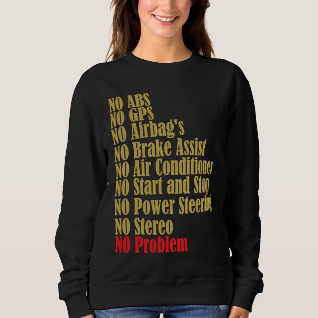 Classic Cars  Car Mechanik  Retro Classic Car Sweatshirt (Vorderseite)