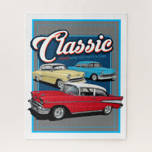 Classic Cars der 50er Jahre Puzzle