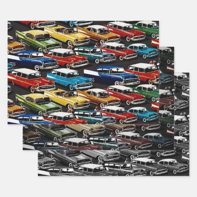 Classic Cars Geschenkpapier Set (Set)