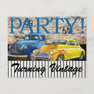 Classic Cars - Vintag - Route 66 - #3 - SRF Einladung