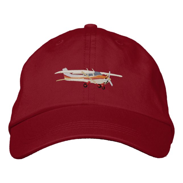 Classic Cessna Custom Sticky Bestickte Kappe (Vorderseite)