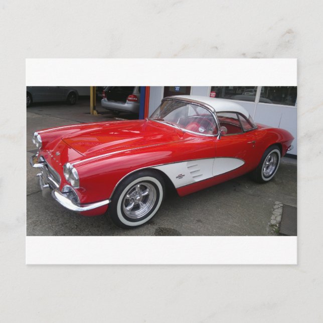 Classic Chevrolet Corvette Postkarte (Vorderseite)