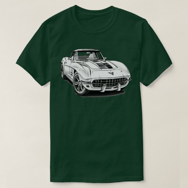 Classic Chevrolet Corvette T-Shirt (Design vorne)