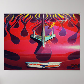Classic Chevy Frisierte Auto Poster