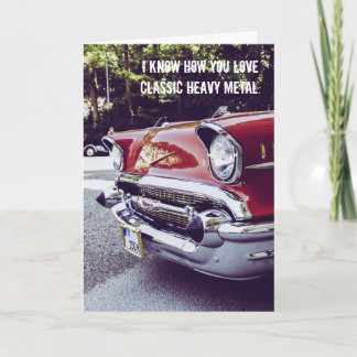 Classic Chevy Heavy Metal Geburtstagskarte Karte