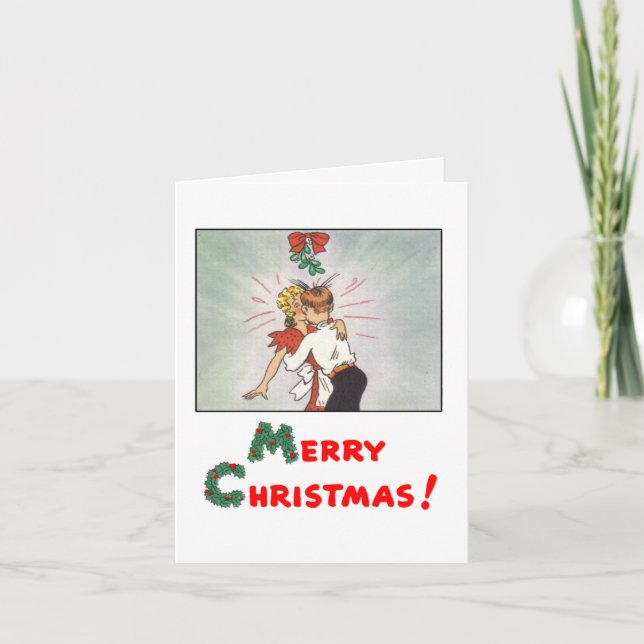 Classic Chic Young Christmas Card Feiertagskarte (Vorderseite)