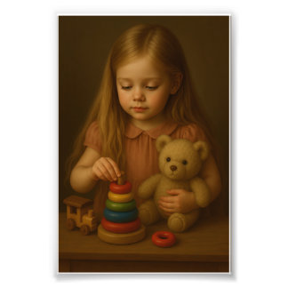 "Classic Child Portrait Art Print" Fotodruck