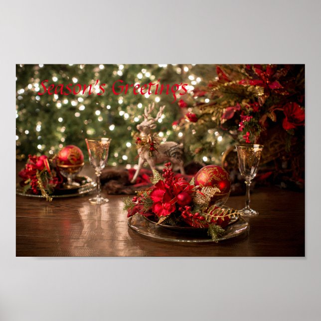 Classic Christmas Art Poster (Vorne)