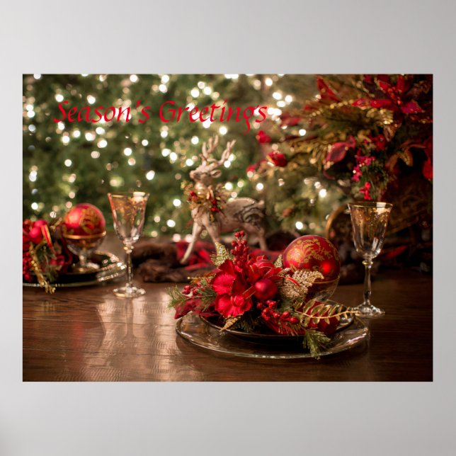 Classic Christmas Art Poster (Vorne)