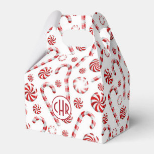 Classic Christmas Candy Cane Geschenkschachtel