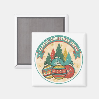 Classic Christmas Cheer Magnet