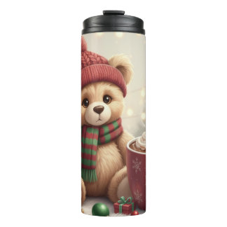 Classic Christmas Comfort Bear Thermosbecher