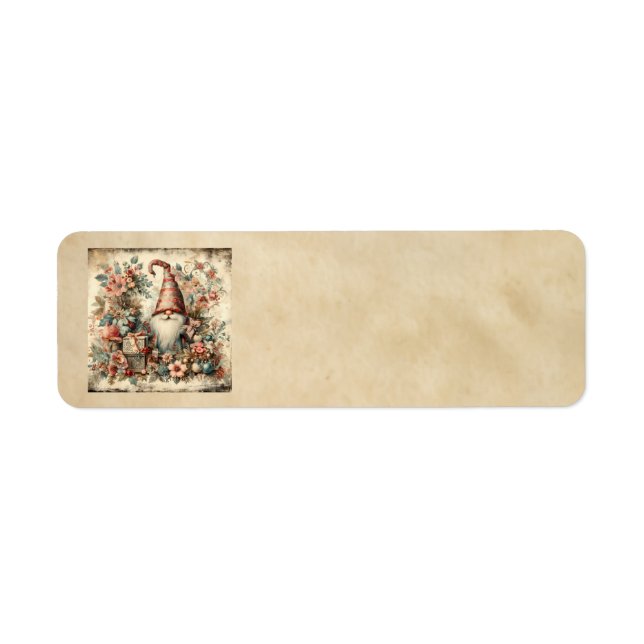Classic Christmas Gnome Address Labels (Vorne)