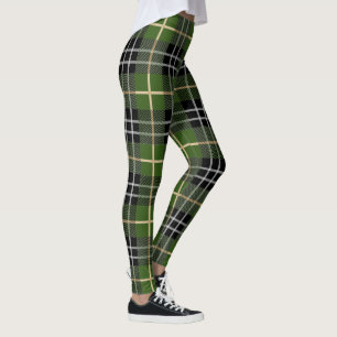 Classic Christmas Green Kariert Leggings