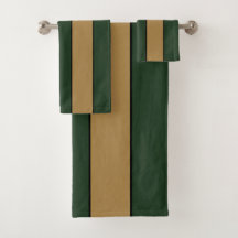 Classic Christmas Green und Gold Streifen