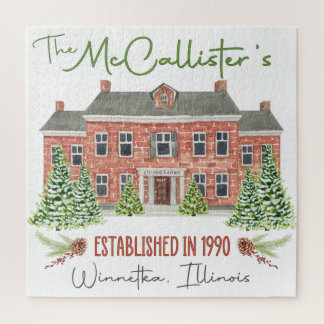 Classic Christmas Movie House Puzzle