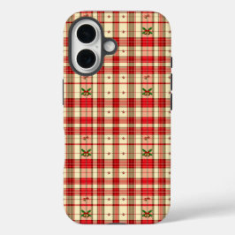 Classic Christmas Plaid iPhone 16 Hülle
