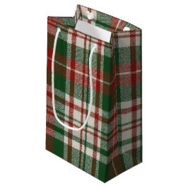 Classic Christmas Plaid Kleine Geschenktüte