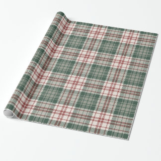Classic Christmas Plaid - Red, Green, & Cream Geschenkpapier